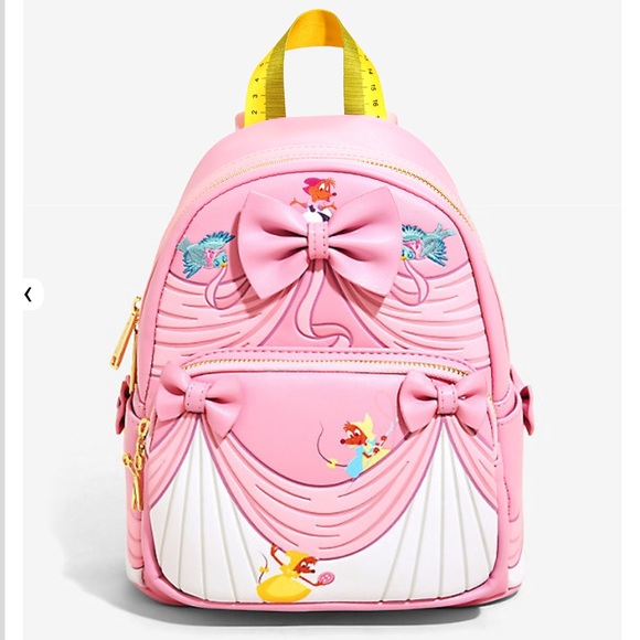 Loungefly Handbags - Loungefly Cinderella Pink Dress Mini Backpack NWT